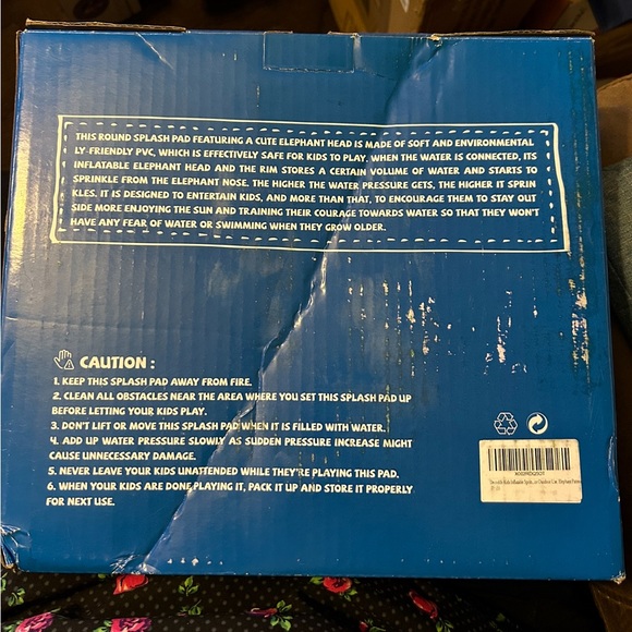 Kids👦🏻👧🏻Inflatable Sprinkler💦Pool 68 Inch Upgraded 3 in 1 Splash 💦 Pad - Picture 4 of 8
